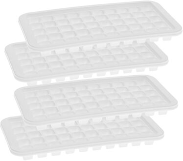 4x stuks Cocktail ijsblokjes/ijsklontjes vormen 50 vakjes