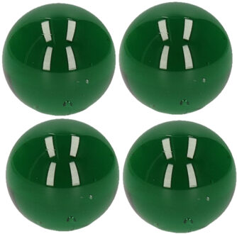 4x stuks glazen knikker groen 6 cm - Knikkers