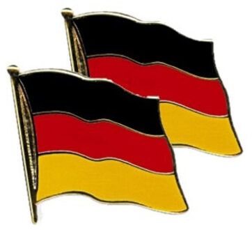4x stuks pin broche Vlag Duitsland 20 mm