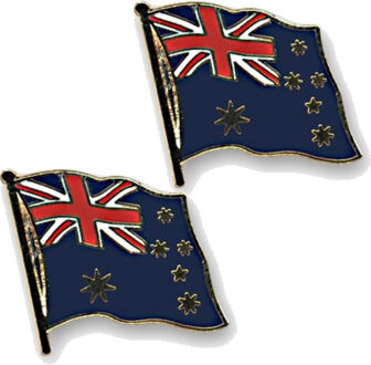 4x stuks supporters pin/broche/speldje vlag Australie 20 mm