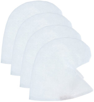 4x stuks witte kaboutermutsen/dwergenmutsen voor volwassenen - Kabouter puntmuts verkleedkleding voor volwassenen