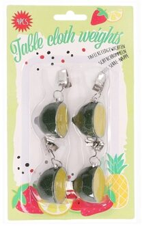 4x Tafelkleedgewichtjes limoen