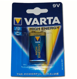 4x Varta batterij 9 volt blok - batterij 9v blok