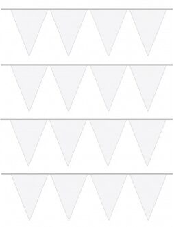4x Vlaggenlijnen wit 10 meter