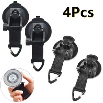 4X Zware Tie Down Zuig Anker Zuignap Met Riem Voor Auto Dak Boot Haak Camping Tarp Tenten Beveiligen haak Universele