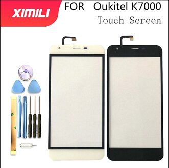 5.0 ''Getest Goed 100% Originele Voor Oukitel K7000 Touch Screen Digitizer Glas Vervanging Oukitel K7000 Gratis Tools + 3M wit BO Tools