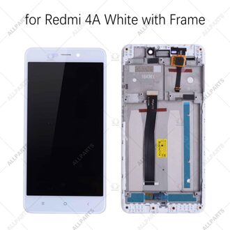 5.0 "Ips Display Voor Xiaomi Redmi 4A 4X Lcd Touch Screen Digitizer Vervanging 4A wit met kader