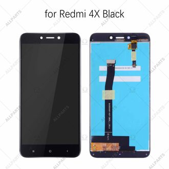 5.0 "Ips Display Voor Xiaomi Redmi 4A 4X Lcd Touch Screen Digitizer Vervanging 4X zwart