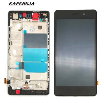 5.0 "Lcd Voor Huawei P8 Lite ALE-L04 ALE-L21 Vervanging Scherm Digitizer Touch Screen Montage goud nee kader