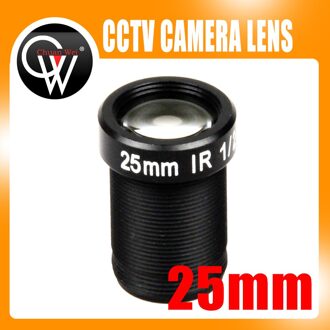 5.0 Megapixel HD 25mm IR CCTV Lens 1/2 "Voor HD IP AHD CCTV Camera Lens F2.4 M12 Mount vaste Iris Lange Kijkafstand Tot 50 m