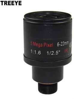 5.0 Megapixel Varifocale 6-22mm CCTV Camera Lens 1/2. 5 "Voor Beveiligingscamera's HD IP Camera F1.6 M12 Mount