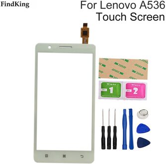 5.0 ''Telefoon Touch Screen Voor Glas Voor Lenovo A536 Een 536 Touch Screen Touch Panel Digitizer Glas Gereedschap Lijm wit met Tools