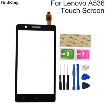5.0 ''Telefoon Touch Screen Voor Glas Voor Lenovo A536 Een 536 Touch Screen Touch Panel Digitizer Glas Gereedschap Lijm zwart met Tools