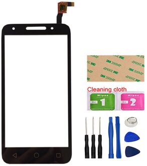 5.0 ''Touch Screen Voor Alcatel One Touch U5 5044 5044D 5044I 5044 T 5044Y OT5044 Touch Screen Digitizer Sensor glas Panel Gereedschap zwart met Tools