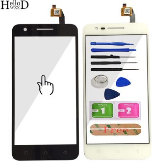 5.0 ''Touch Scren Mobiele Voor Lenovo Vibe C2 K10a40 Touch Scherm Front Outer Glas Digitizer Panel Sensor Gereedschap zwart met Tools