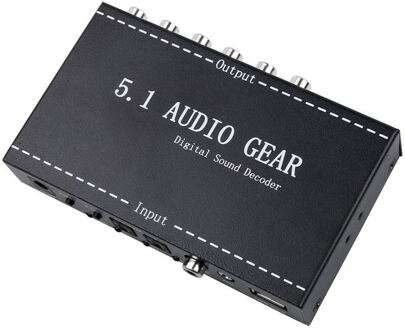 5.1 O Gear 2 In 1 5.1 Kanaals AC3/Dts 3.5Mm O Gear Digital Surround Sound Decoder Stereo (L/R) signalen Decoder Hd Speler