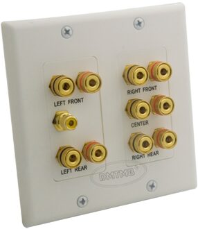 5.1 sound box speaker banaan muur plaat met vrouwelijk naar vrouwelijke connector