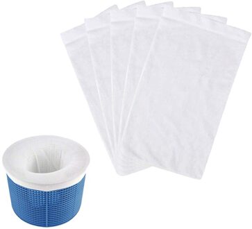 5/10/15 Pcs/Set Filter Opslag Zwembad Skimmer Sokken Nylon Zwembad Filter Sokken Voor Manden Skimmers wit Zwembad Supply 5stk