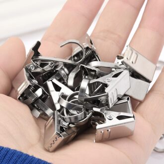 5/10/15Pcs 304 Rvs Wasknijper Mini Huishoudelijke Multifunctionele Gordijn, foto Muur Decoratie Opslag Clip 15stk