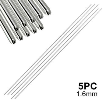 5/10/20/Stuks 1.6 Mm/2 Mm Lage Temperatuur Smelt Aluminium Lassen Staven Weld bars Gevulde Draad Staaf Soldeer Voor Solderen Aluminium 1.6mm / 5 stk