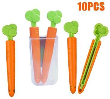 5/10/20 Stuks Wortel Voedsel Zak Afdichting Clip Vers Houden Klem Sealer Voor Voedsel En Snack tassen Keuken SDF-SHIP 10stk