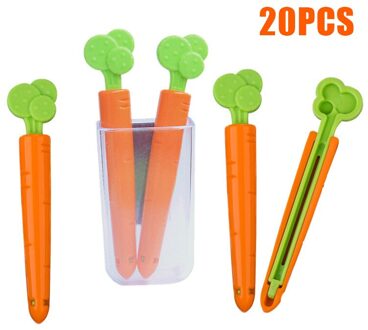 5/10/20 Stuks Wortel Voedsel Zak Afdichting Clip Vers Houden Klem Sealer Voor Voedsel En Snack tassen Keuken SDF-SHIP 20stk