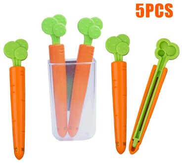 5/10/20 Stuks Wortel Voedsel Zak Afdichting Clip Vers Houden Klem Sealer Voor Voedsel En Snack tassen Keuken SDF-SHIP 5stk