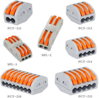 5/10/20pcs easy connector quick Universal Compact Wire 2pin 3pin 4pin 5pin 8pin fast PCT wire Connector Conductor Terminal Block