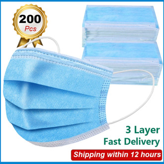 5/10/30/50/100/200 pcs Disposable Medical Mask Face Mouth 3 Layer Breathable Protective Mask Anti Dust fog Filter Surgical Masks