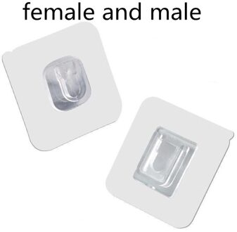 5/10 Pairs Dubbele Kleefband Muur Haken Multifunctionele Haken Waterdichte Kleding Hoeden Handdoek Haken Keuken Bad Deur haken 20stk