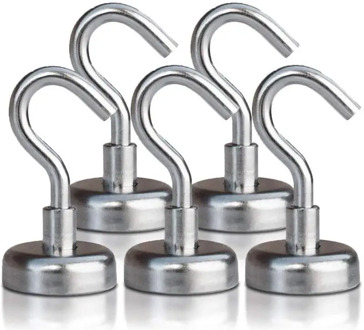 5/10 pcs Magnetic Hook For Home Fridge Kitchen Office Garage Powerful Hook Magnet Holder Suction Wall Hook Holder Support