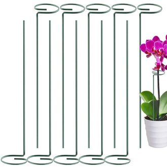5/10 Stuks Plant Ondersteuning Stakes Tuin Single Stem Ondersteuning Stake Plant Kooi Ondersteuning Ringen Voor Amaryllis Tomaten Orchidee Lelie Peonage 5stk