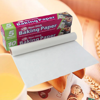 5/10M Greaseproof Oven Bakeware Baking Cooking paper Baking Paper Parchment Paper Rectangle Baking Sheets Bakery BBQ Party #25