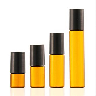 5/10Ml Glas Roll-On Flessen Met Rvs Roller Ballen Essentiële Olie Flessen Lege Cosmetische Containers hervulbare Fles 10ML / 1stk