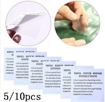 5/10Pc Opblaasbare Product Speciale Reparatie Patch Zwemmen Ring Zwembad Lijm Reparatie Pvc Bandenreparatieset Patch Lijm Kit lijm Patch 10stk