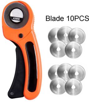 5/10pcs 45mm Rotary Cutter Set Blades Fabric Circular Quilted Leather Cutter Leathercraft Sewing Tool Leather Cutter Blade 10 blades