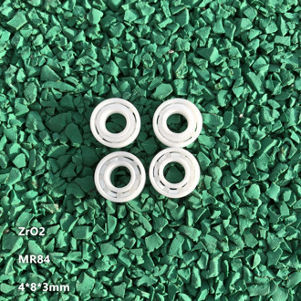 5/10pcs MR84 full Ceramic bearing 4x8x3 mm Zirconia ZrO2 Ceramic ball bearings 4*8*3