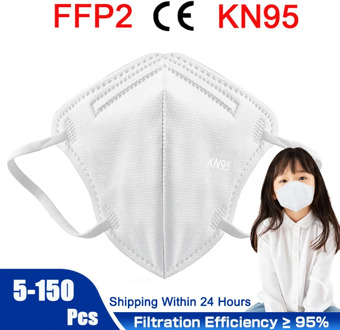 5-150 Pcs KN95 mascarillas FFP2 Mask maske Children's Masks CE 95% Filtration Boy and Girl Reusable маска Kids Face Masks masque