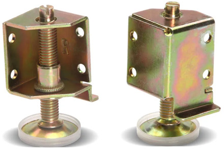 5-15mm Adjustable furniture leg Heavy Duty L shape fixed bracket Corner connector Support Cabinet table Feet leveler protector