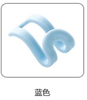 5/15Pcs Thuis Haak Closet Organizer Storage Rack Holder Haak Diy Kleerhanger Creatieve Mini Kleerhanger plastic blauw / 5stk