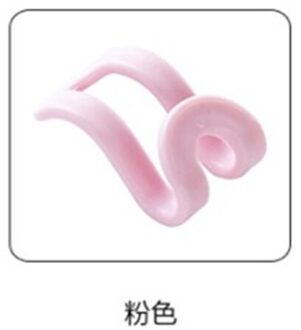 5/15Pcs Thuis Haak Closet Organizer Storage Rack Holder Haak Diy Kleerhanger Creatieve Mini Kleerhanger plastic roze / 15stk