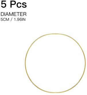 5-19Cm Metalen Dream Catcher Ring Macrame Craft Hoepel Goud Diy Dreamcatcher Accessoire Room Decor 01