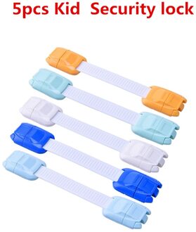 5/1Pcs Multifunctionele Twee-Knop Baby Anti-Snuifje Veiligheidsslot Kast Deurslot Koelkast drawe Wc Slot 6