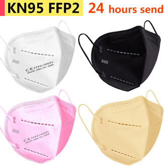 5-200 pcs FFP2 Face mask KN95 Mouth Mask 95% filter fp2 mask dust EU standards Send fast mascarillas black or white