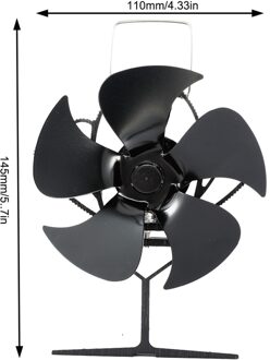 5 3 Blades Warmte Aangedreven Kachel Fan Rustig Hout Log Haard Fan Milieuvriendelijke Efficiënte Warmteverdeling 02