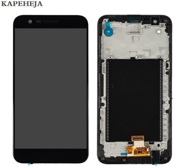 5.3 "Voor LG K20 Plus MP260 TP260 VS501 Lcd Touch Screen Digitizer Vergadering met Bezel Frame zwart met kader