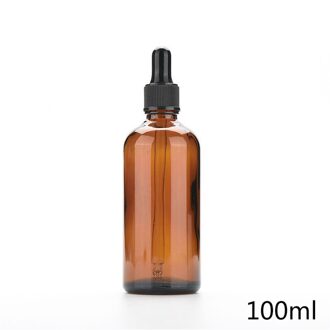 5-30 ml Amber Fles Dropper Navulbare Lege Container Flesjes Met Pipet Voor Cosmetische Parfum Etherische Olie Flessen 100ml