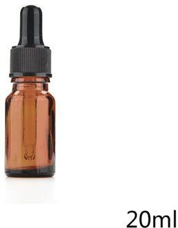 5-30 ml Amber Fles Dropper Navulbare Lege Container Flesjes Met Pipet Voor Cosmetische Parfum Etherische Olie Flessen 20ml