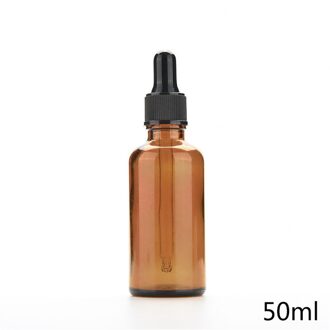 5-30 ml Amber Fles Dropper Navulbare Lege Container Flesjes Met Pipet Voor Cosmetische Parfum Etherische Olie Flessen 50ml
