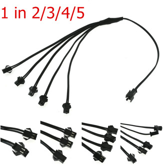 5/4/3/2 in 1 Splitter Cable For EL Wire Neon Light LED Rope Strip Light Conected With Inverter